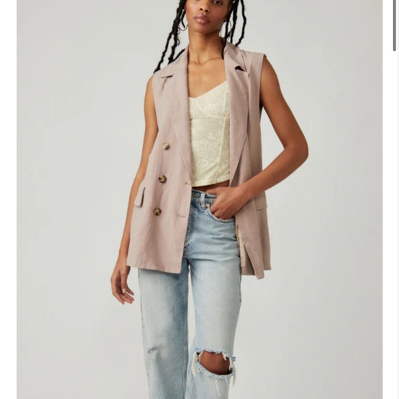 Free People Olivia Vest-Ethreal- - Picture 2 of 11